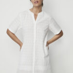 Camisón algodón bordado